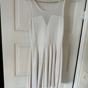 Kiera White Mesh Back Dress